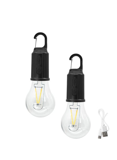 Portable Rechargeable  LED Emergency Led Bulb with Clip Set of 2 Pieces