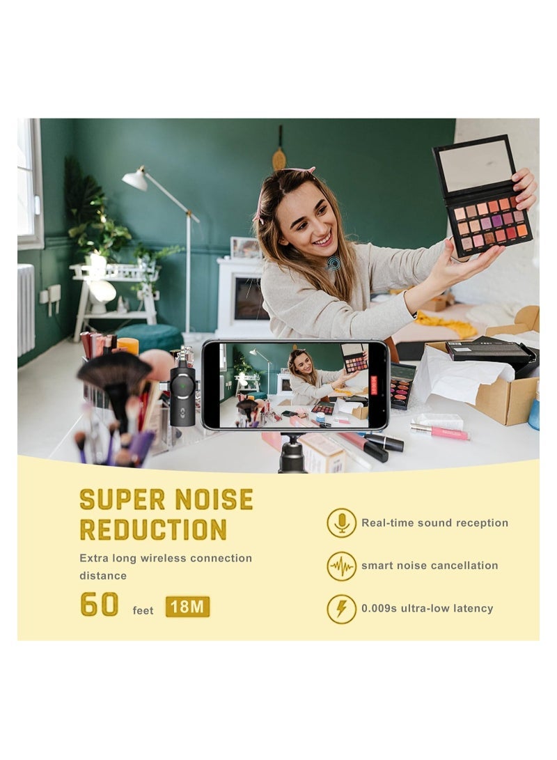 Gravity Wireless Microphone,3-in-1 Plug-Play Lapel Microphone for iPhone iPad Android Camera for Recording,YouTube,TikTok, Facebook Live Stream,Noise Reduction Auto-Sync (NO APP or Bluetooth Needed) - Image 5