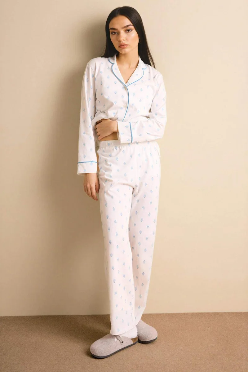 ديفاكتو Regular Fit Long Sleeve 2 Piece Set
