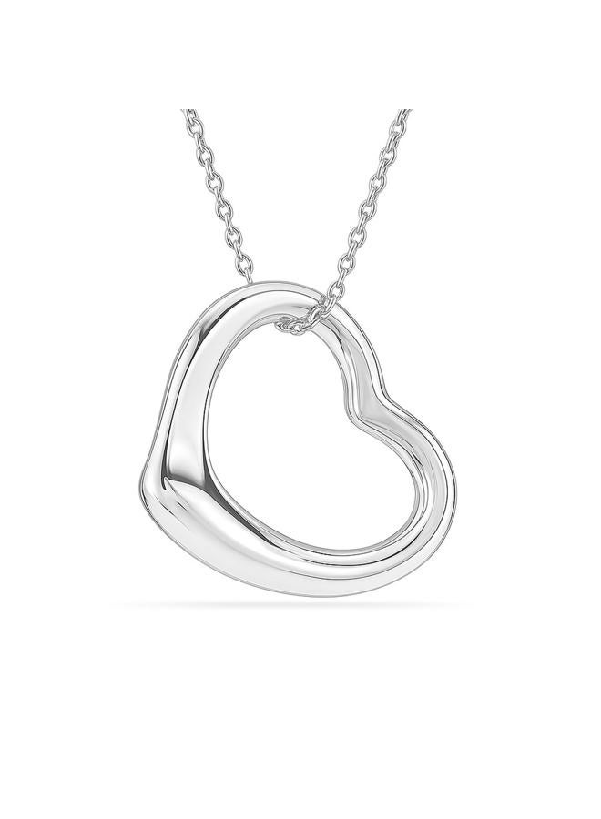 LeCalla 925 Sterling Silver Necklaces for Women | Love Knot, Open Heart, Flower & Sea Life Pendant Necklace | Valentine's Day, Party Wear, Anniversary Jewelry Gifts for Wife & Mother, Medium, Sterling - Image 1