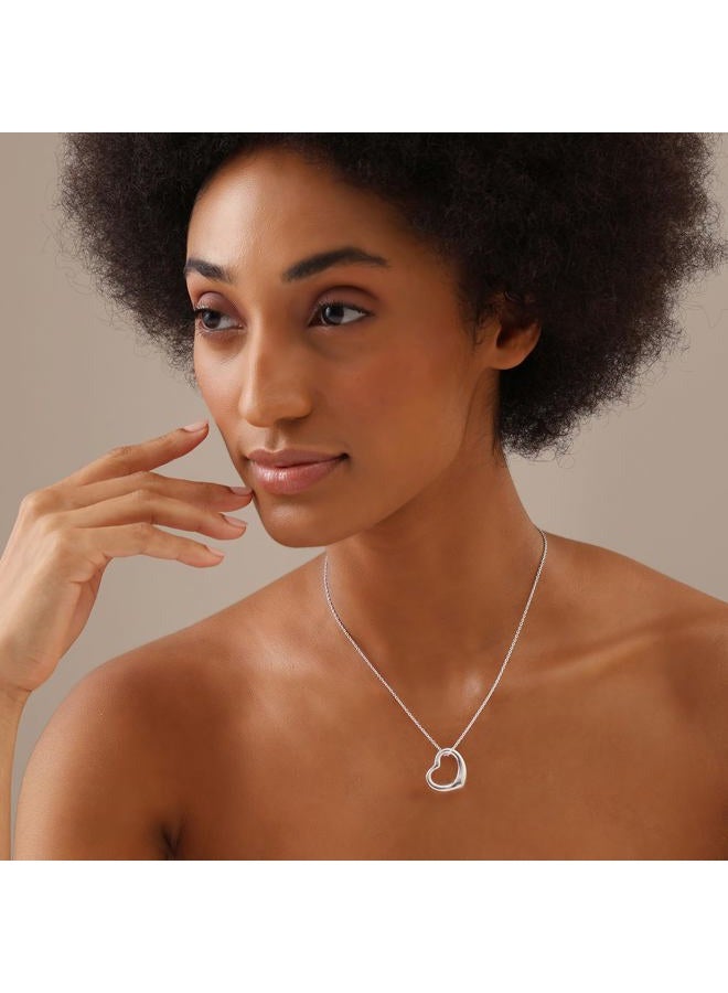 LeCalla 925 Sterling Silver Necklaces for Women | Love Knot, Open Heart, Flower & Sea Life Pendant Necklace | Valentine's Day, Party Wear, Anniversary Jewelry Gifts for Wife & Mother, Medium, Sterling - Image 4