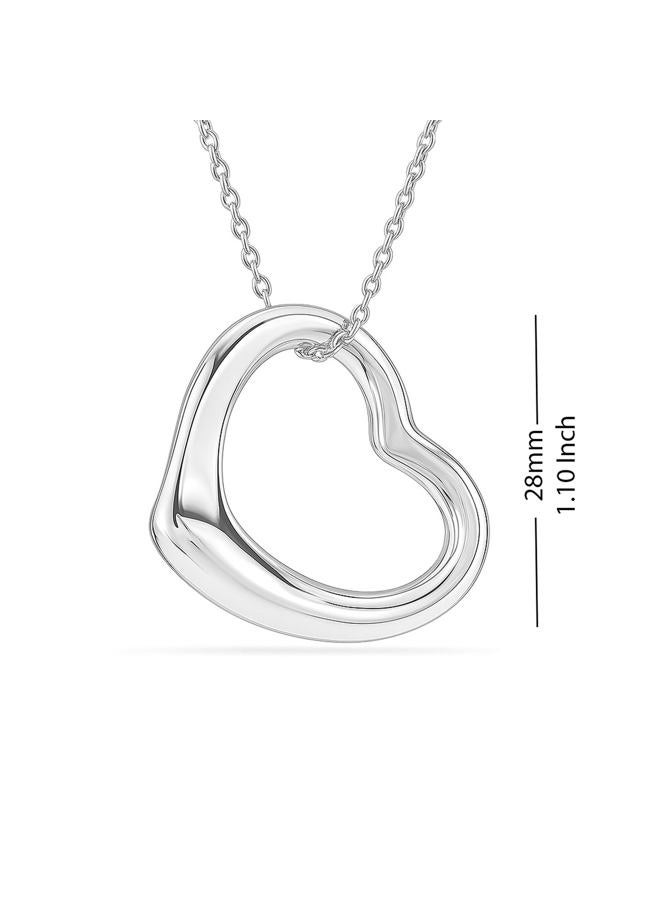 LeCalla 925 Sterling Silver Necklaces for Women | Love Knot, Open Heart, Flower & Sea Life Pendant Necklace | Valentine's Day, Party Wear, Anniversary Jewelry Gifts for Wife & Mother, Medium, Sterling - Image 3