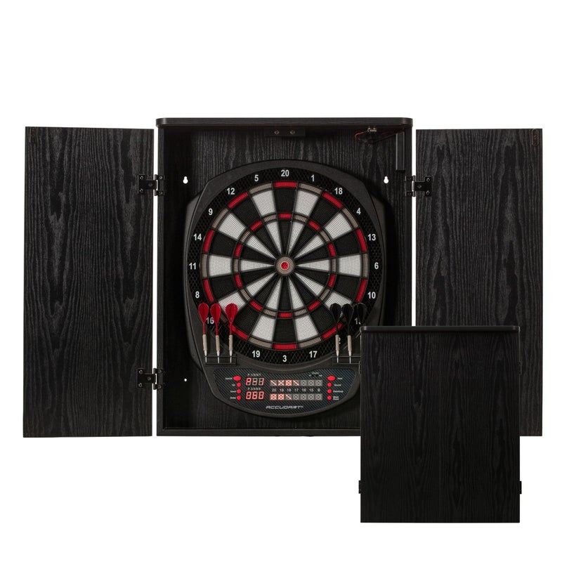 Accudart NOVA Electronic Dartboard - 35 Game Modes - 580 Game Variations - Advanced Features - Top Mount LED Lighting for No Shadow Play - LED Scoring Display - Dual Power - Includes Soft Tip Darts - Image 1