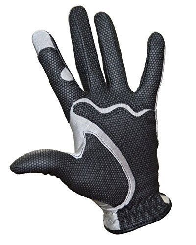 Fit39 EX Golf Glove (Medium, Black/Silver) - Image 2