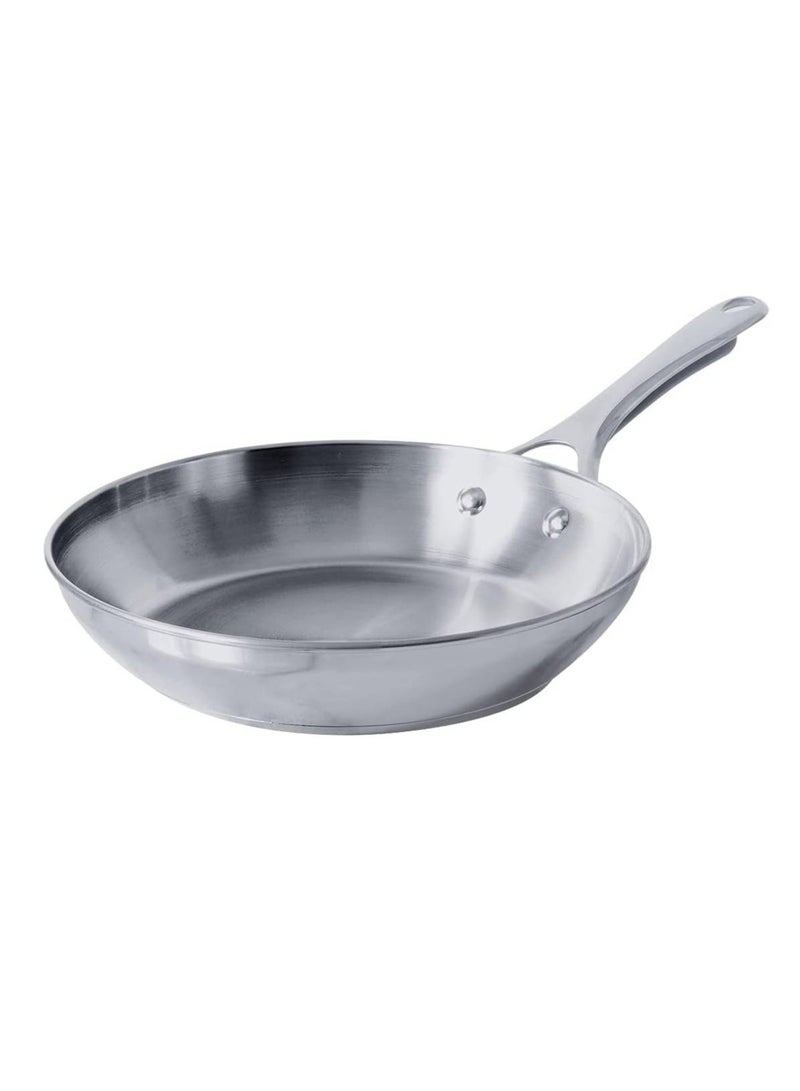Meyer Select 24cm Stainless Steel Frying Pan – Induction Compatible Frypan, Oven & Dishwasher Safe, Even Heat Base, Metal Utensil Safe - Image 1