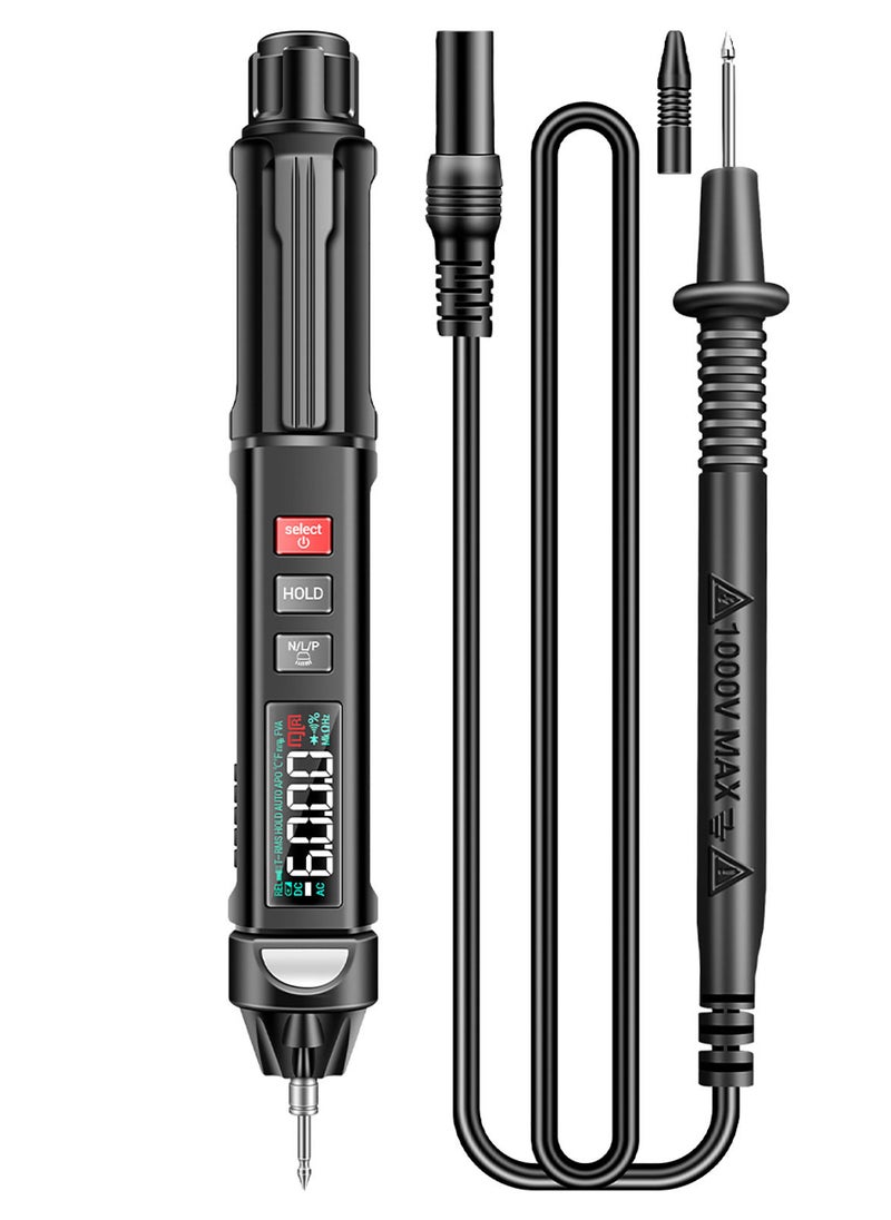 ANENG - A3009 Mini Pen Multimeter with Voice Broadcast 6000 Counts Voltmeter VA Reverse LCD Display Flashlight NCV Tester for Voltage Resistance Capacitance Temperature On/Off Diode Phase Sequence Measurement - Image 1