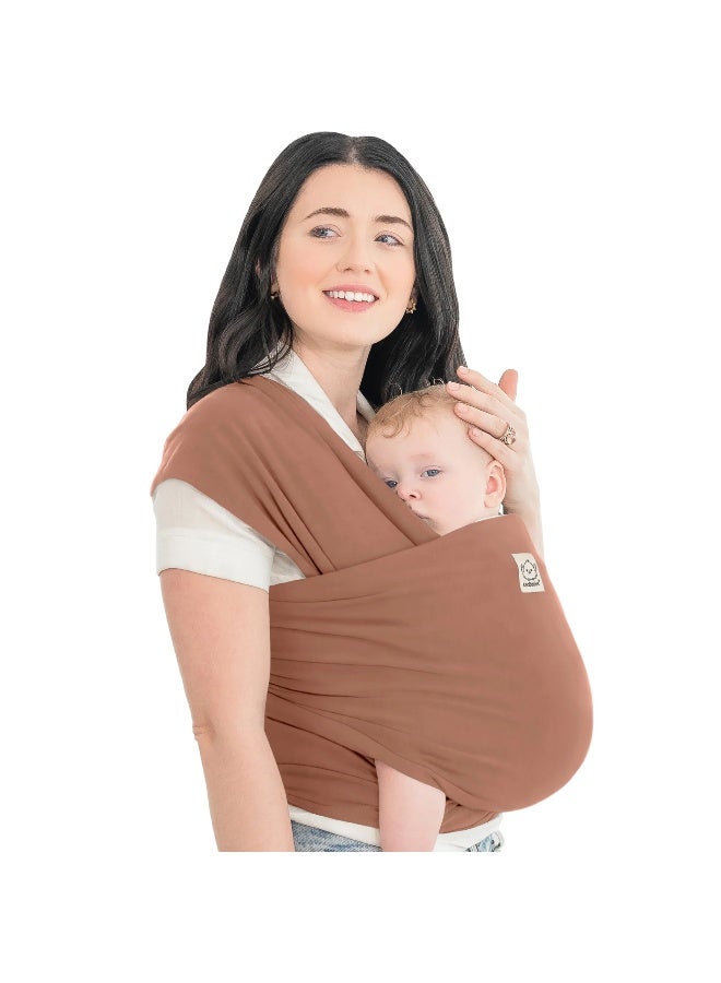 KeaBabies Original Baby Wrap Carrier, Newborn Baby Sling, Ergonomic, Terracotta - Image 1