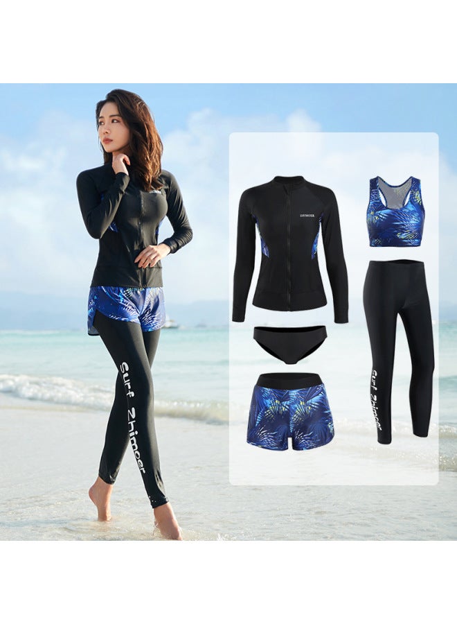 New Direct Diving Suit Split Long Sleeve Sunscreen Quick-drying Swimsuit Couples Men And Women Jellyfish Suit