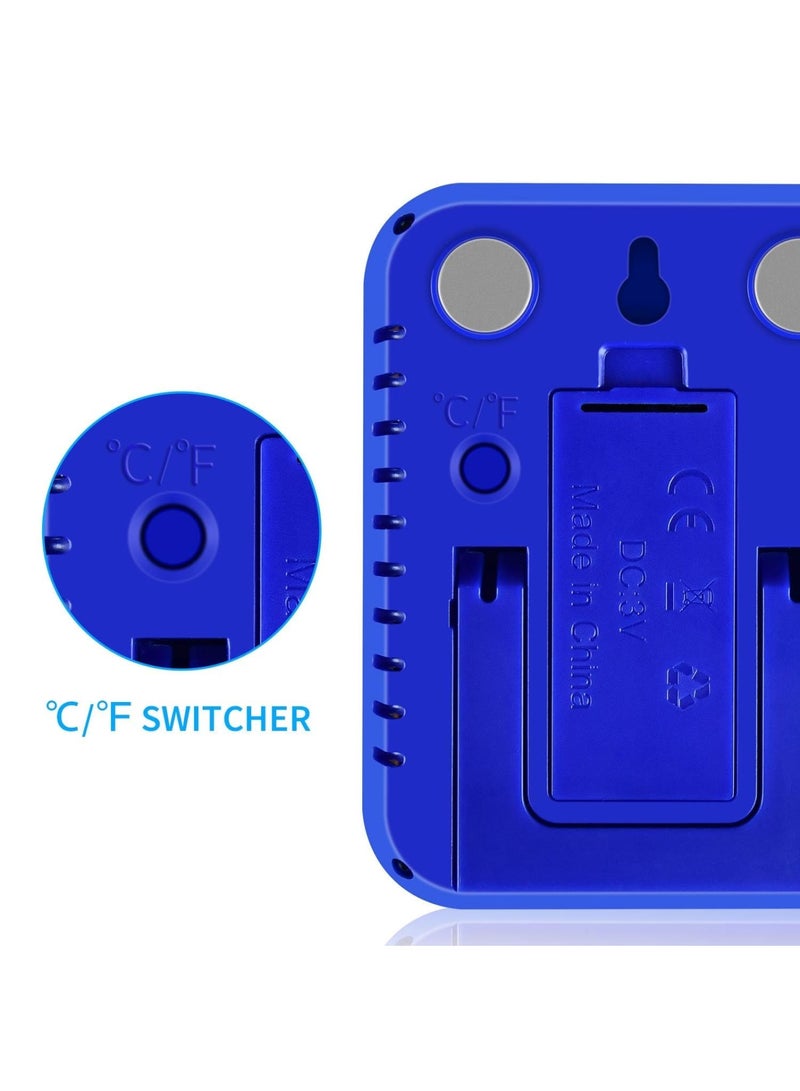 SOLARAE ترمومترات داخلية رقمية، مقياس رطوبة صغير، مع شاشة LCD كبيرة مضاءة، لمراقبة المنزل والحديقة الداخلية، شاشة مضاءة سهلة القراءة، عبوة واحدة - Image 5