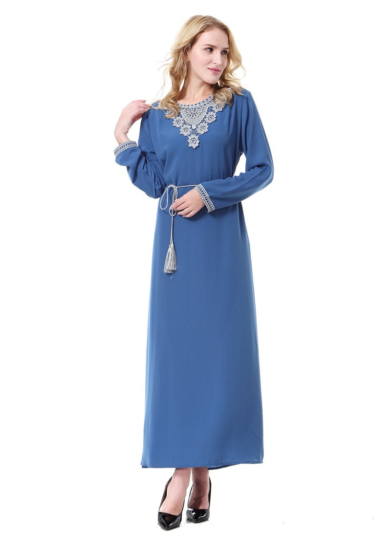 NIBEMINENT Lady wool peach Dress - Image 3