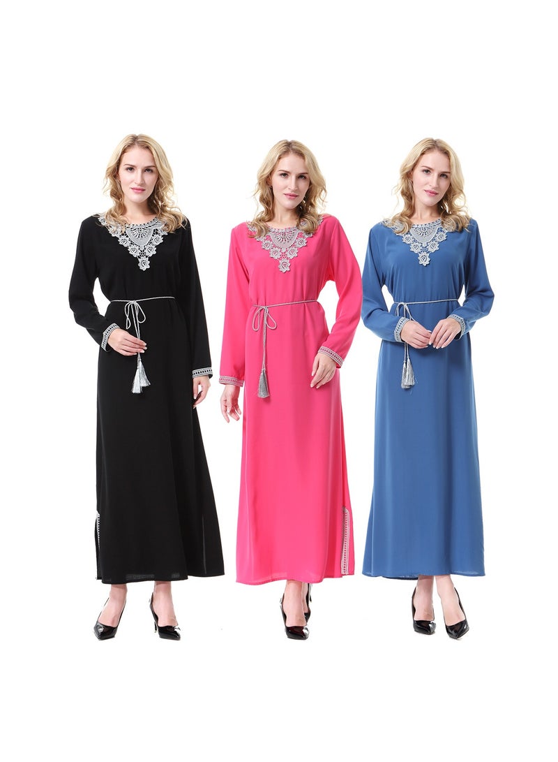 NIBEMINENT Lady wool peach Dress - Image 4