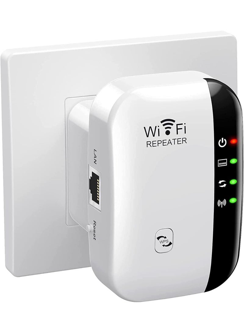WiFi Range Extender/WiFi Signal Booster covers an area of ​​up to 50 square meters and supports 28 devices. Features an Ethernet port, quick setup, and is a wireless home signal booster. - Image 2