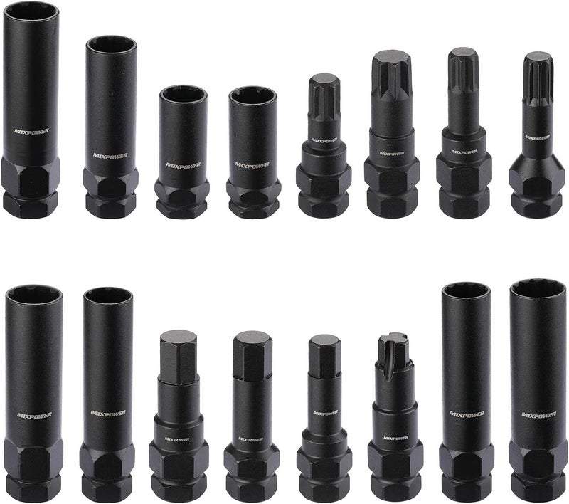 MIXPOWER 16-Piece Locking Lug Nut Master Key Set - Image 2
