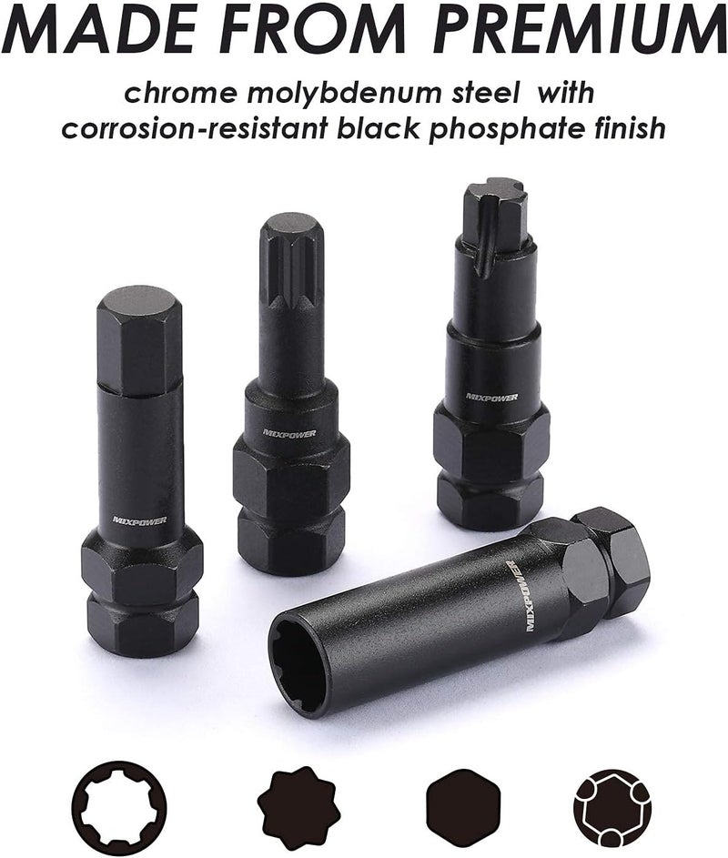 MIXPOWER 16-Piece Locking Lug Nut Master Key Set - Image 5