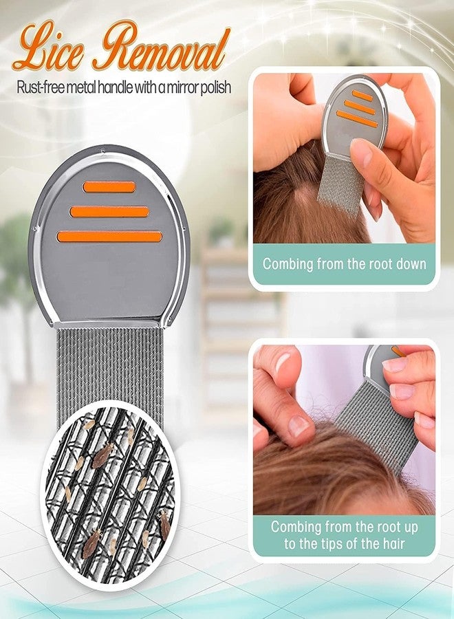 MR.THINDZ 2-Piece Stainless Steel Lice Egg and Lice Comb for Men & Women | Nit Removal Comb with Long Handle lice com - (Pack of 2) - Image 5