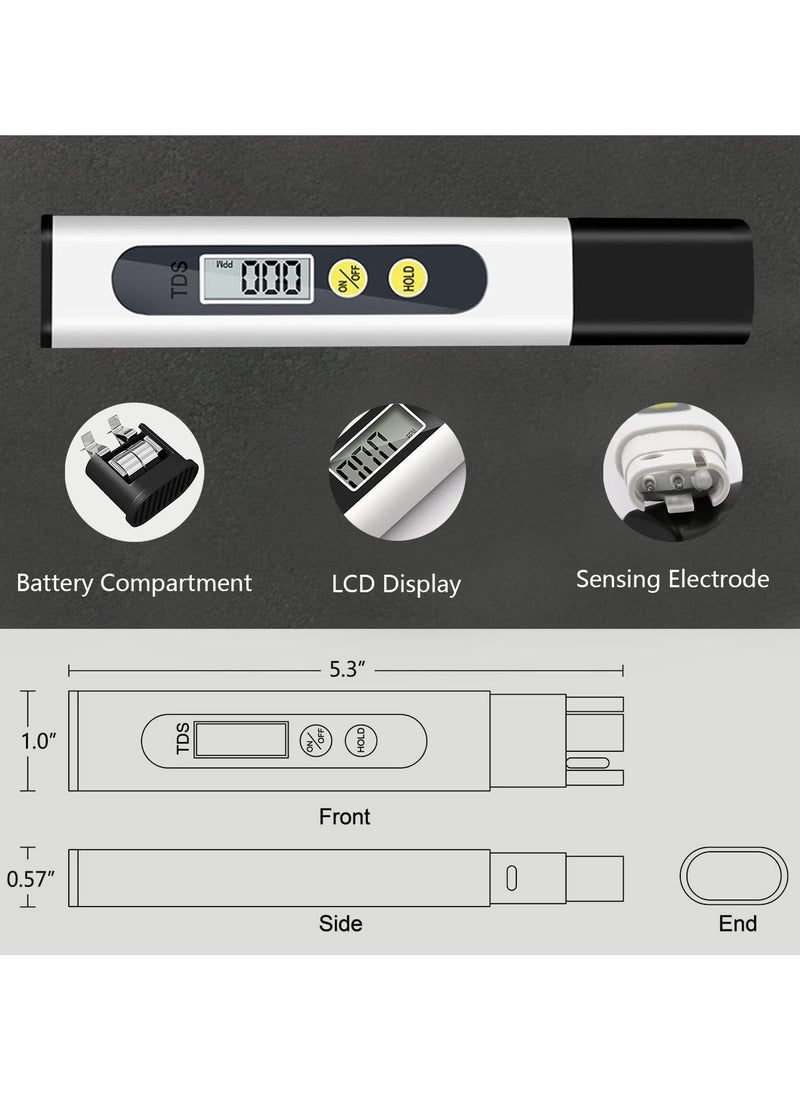 Generic TDS meter, TDS Tester, LCD Pen Quality with 0-9990 PPM Measurement Range Portable, for The aquaculture Industry Drinking water and wells Swimming Pools Household tap Water Quality Testing  - Image 4