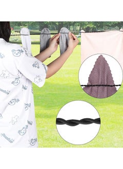 Generic 2 Pieces Travel Clothesline Portable Retractable Clothesline with Hooks and Suction Cups Camping Accessories Cruise Essentials for Outdoor and Indoor Use (Black) with 20Pcs Clothes Clips  - Image 4