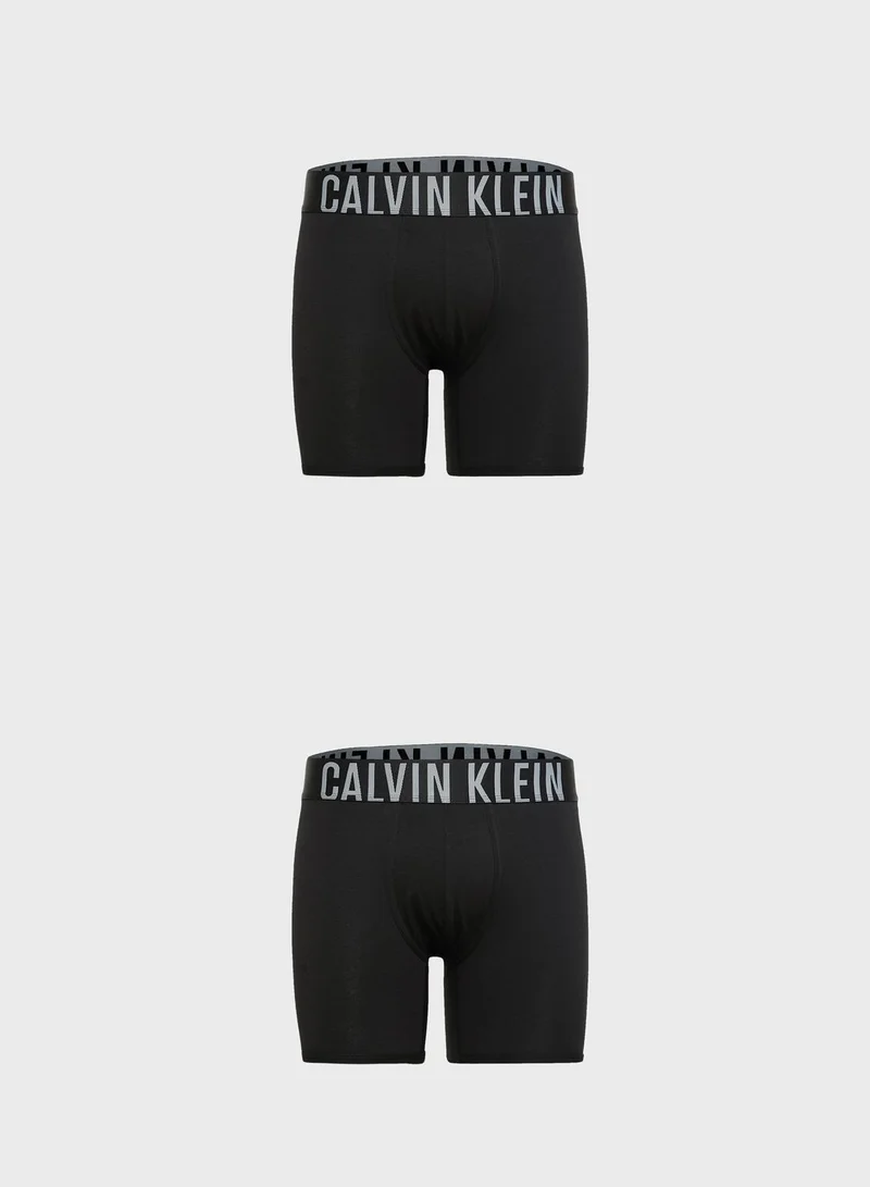 CALVIN KLEIN 2 Pack Logo Band Trunks