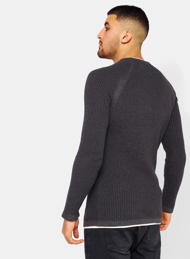 TOWN TEAM Contrast Trim Pullover - Image 2
