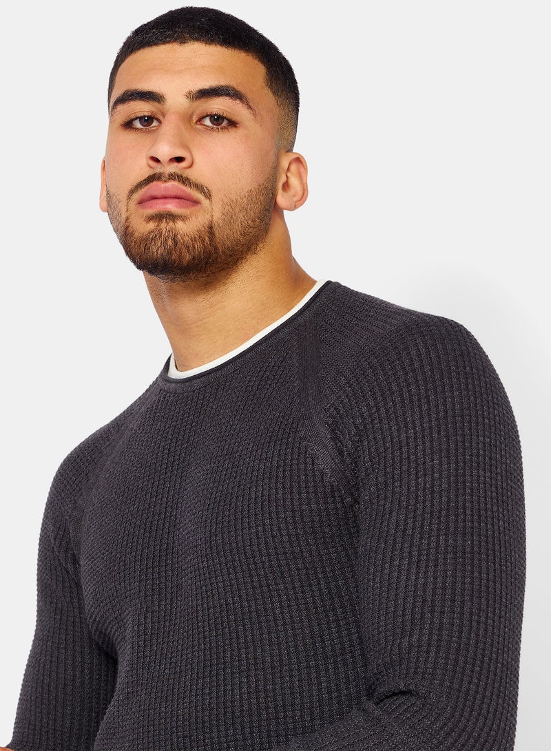 TOWN TEAM Contrast Trim Pullover - Image 3