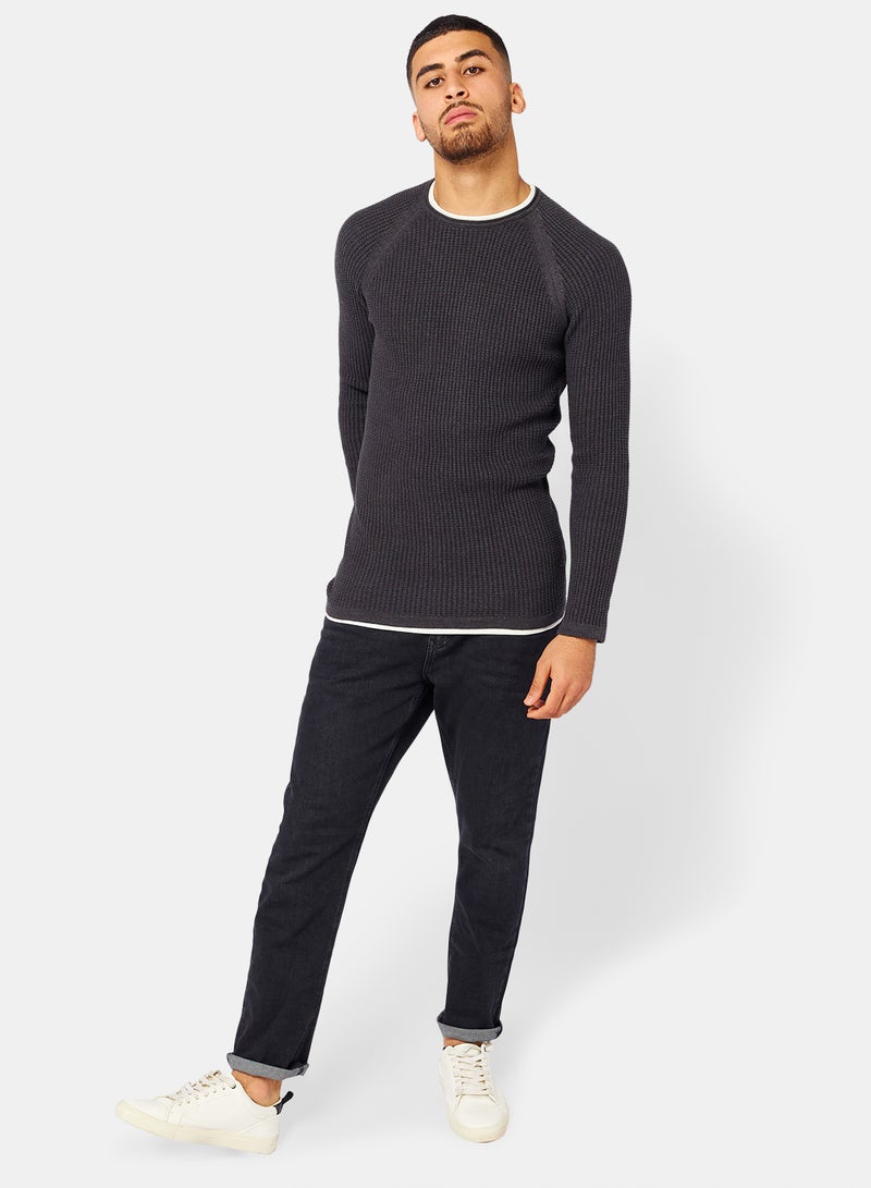 TOWN TEAM Contrast Trim Pullover - Image 4