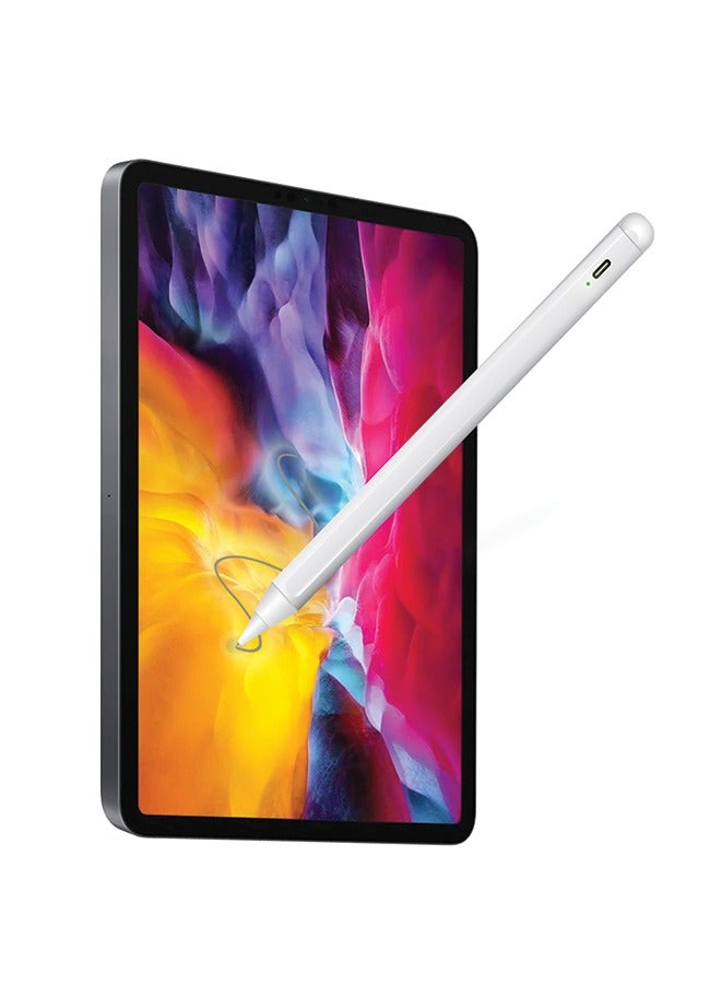 ماكس آند ماكس قلم ستايلس عالمي لأجهزة شاشات اللمس - قلم رسم وكتابة سلس قابل لإعادة الشحن، متوافق مع أجهزة iPad وiPhone وهواتف Samsung والأجهزة اللوحية وأجهزة الكمبيوتر المحمولة - Image 2