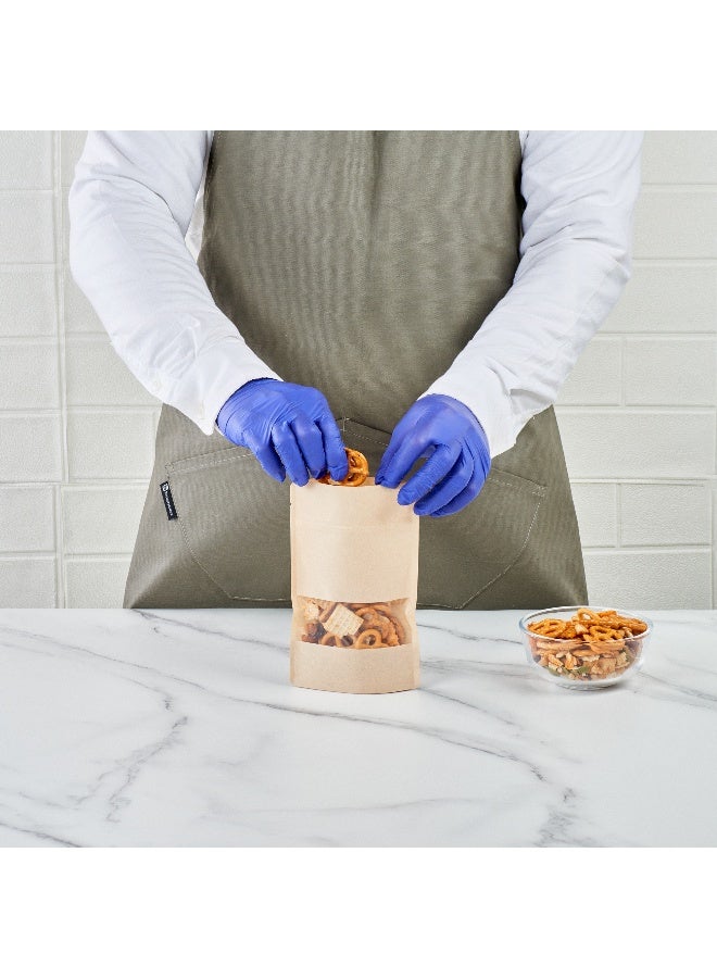 Restaurantware أكياس حرارية وختم 7.1 بوصة × 4.7 بوصة × 1.4 بوصة، 100 كيس صغير للختم الحراري - نافذة شفافة، قابلة للختم الحراري، أكياس بلاستيكية كرافت قابلة للختم الحراري، مقاومة للتسرب، للسندويشات أو الوجبات الخفيفة - Image 5