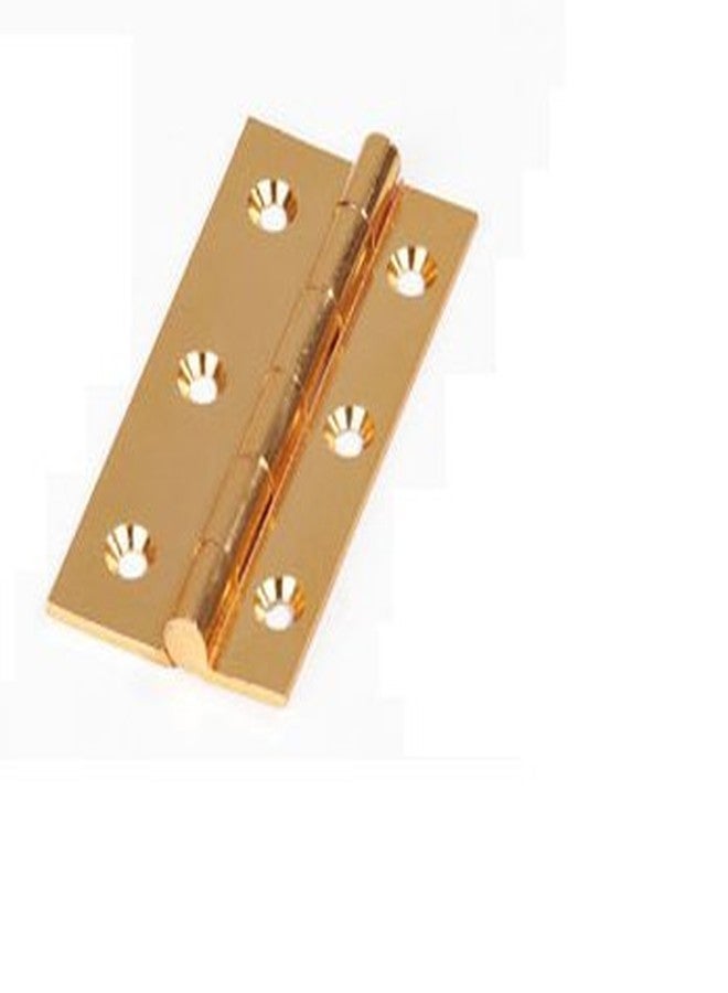 BRASK Brass Butt Hinges 3x3/8x1.1/8x3/32 ASSAMCUT Golden Finish (12PCS) - Image 1