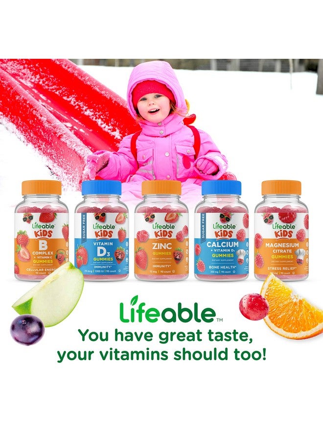 Lifeable Sugar Free Vitamin C for Kids - 250 mg - Great Tasting Natural Flavor Gummy Supplement - Vegetarian GMO-Free Chewable Vitamin - for Immune Support - for Children - 90 Gummies - Image 5
