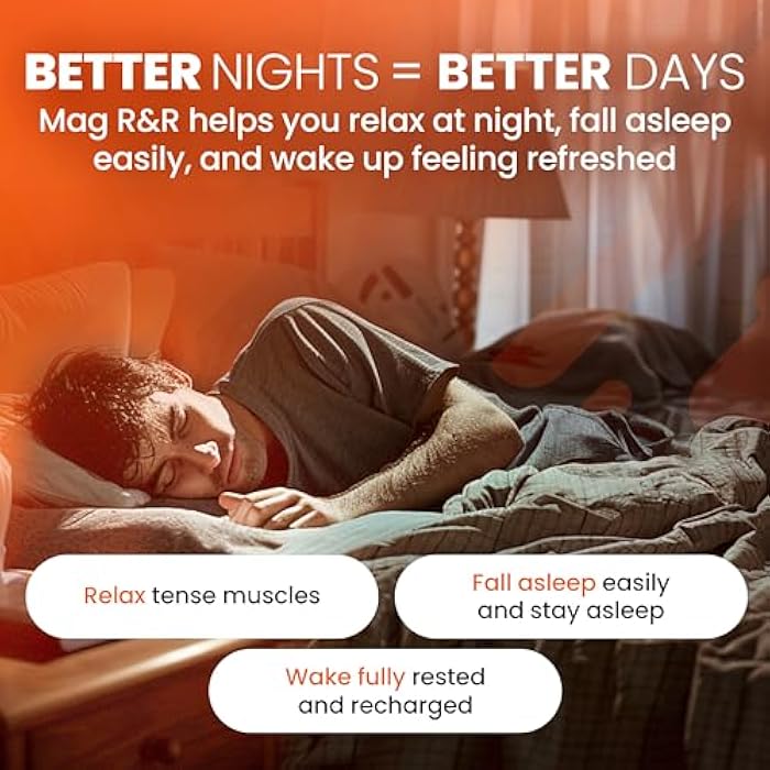SaltWrap Mag R&R - Nighttime Muscle Cramps Support, Natural Sleep Support for Adults with Magnesium Glycinate for Muscle Spasm and Leg Cramps Relief, 90 Capsules - Image 5