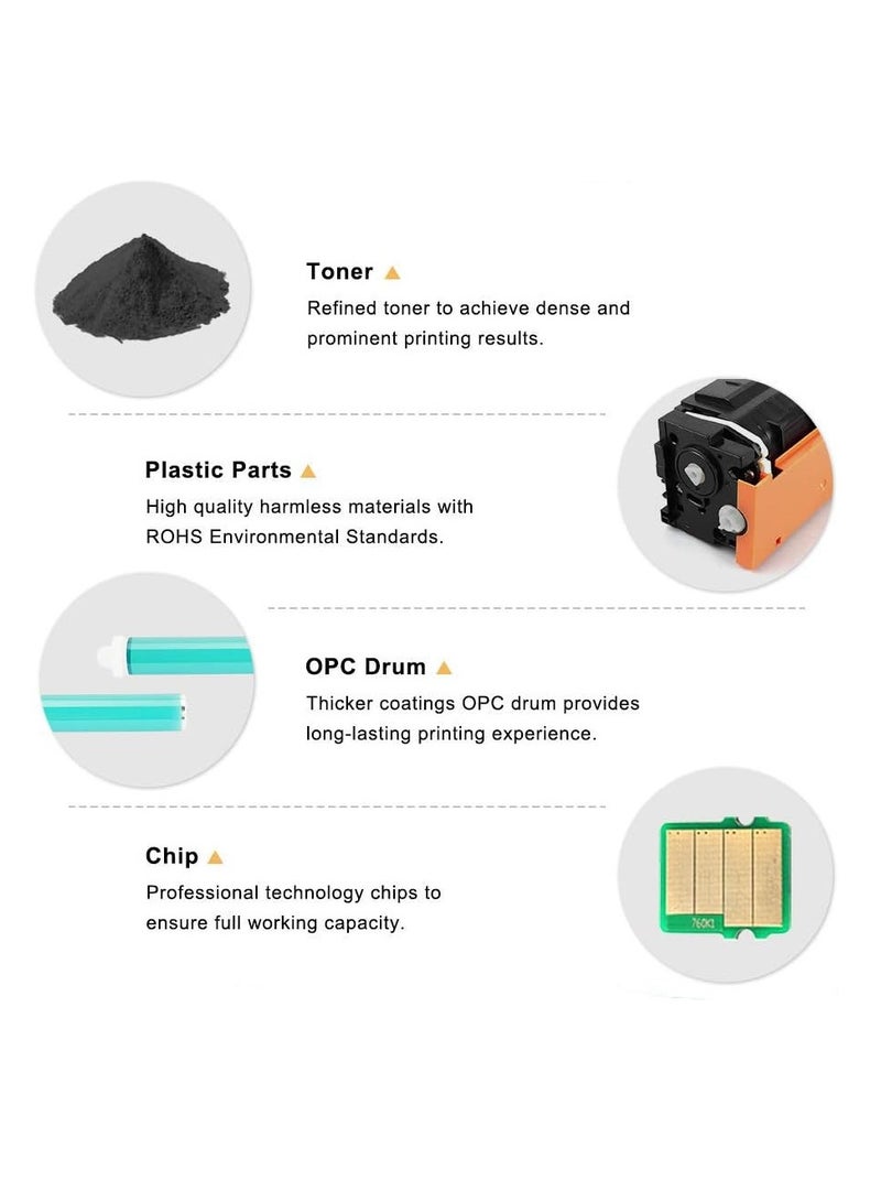 DW 230A Toner Cartridges Replacement for 230A W2300A W2301A W2303A W2302A Toner Cartridge Compatible for Color LaserJet Pro 4203dw 4203dn MFP 4303dw Printers, 4 Pack - Image 2