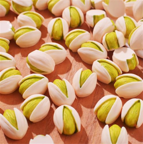 Skyseen 30 Pcs Resin Miniature Pistachio Nut Simulation Mini Fruit Decor DIY Accessories - Image 2