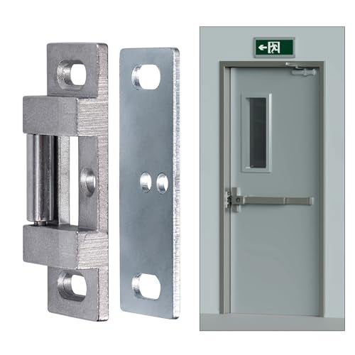 MOSECYOU Fire Rated Rim Strike for Panic Exit Device, Surface Roller Strike Plate for Push/Cross Bar, Universal Striker for Storefront/Commercial/Household Emergency Exit Door - Image 1