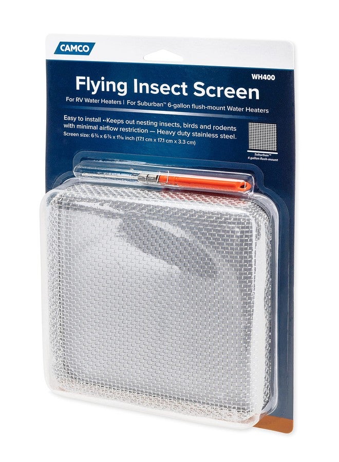 Camco 42151 Flying Insect Water Heater Screen - WH 400,6.75" X 6.75" X 1.3", Gray - Image 5