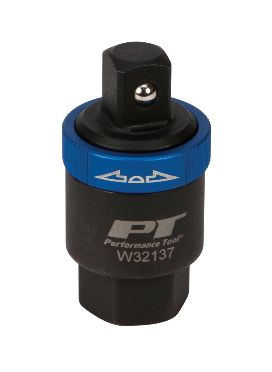 Performance Tool Performance Tool W32137 1/2-Inch Drive Ratcheting Breaker Bar Adapter - Converts Breaker Bar or Sliding T-Handle into Ratchet - Reversible Ratcheting Mechanism with Anodized Switch Collar  - Image 2