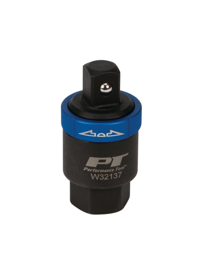 Performance Tool Performance Tool W32137 1/2-Inch Drive Ratcheting Breaker Bar Adapter - Converts Breaker Bar or Sliding T-Handle into Ratchet - Reversible Ratcheting Mechanism with Anodized Switch Collar  - Image 1