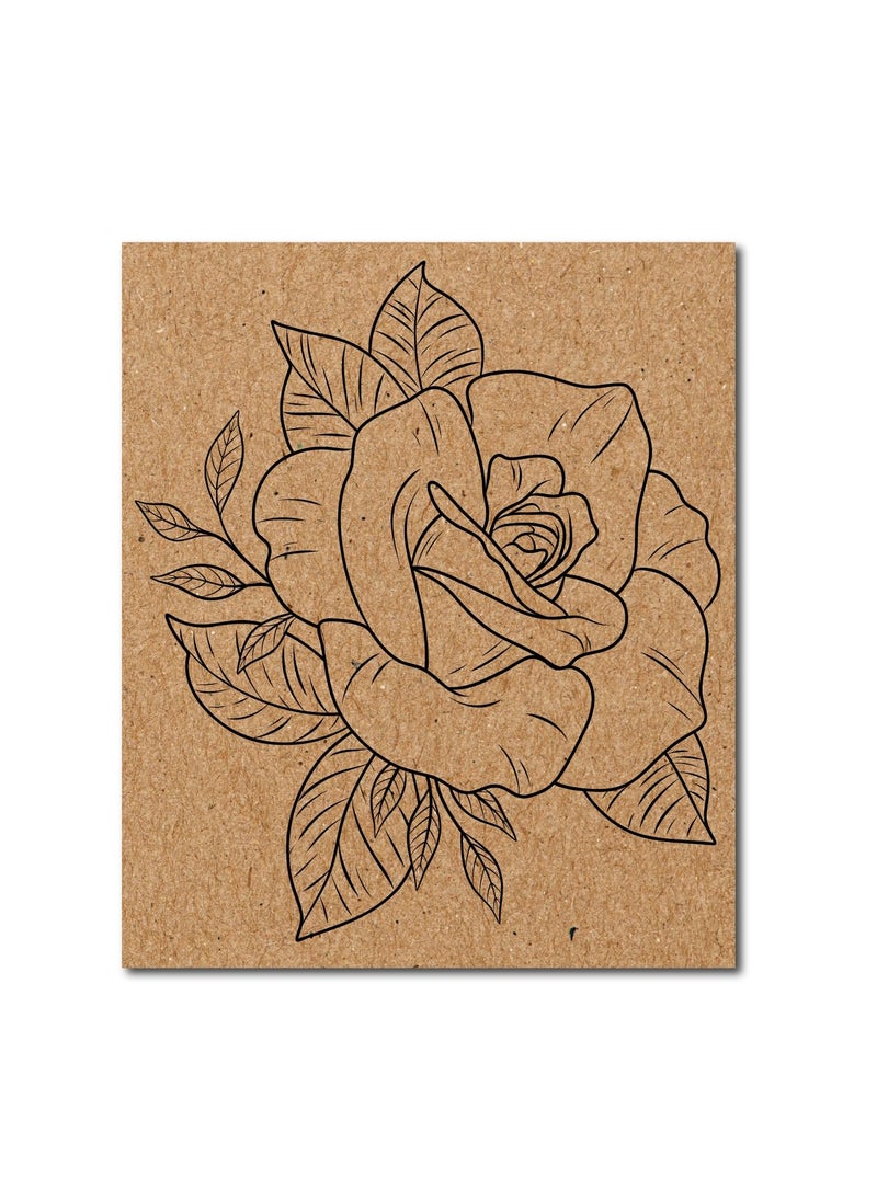 Swister Decor Rose PreMarked DIY MDF Base  - Image 3