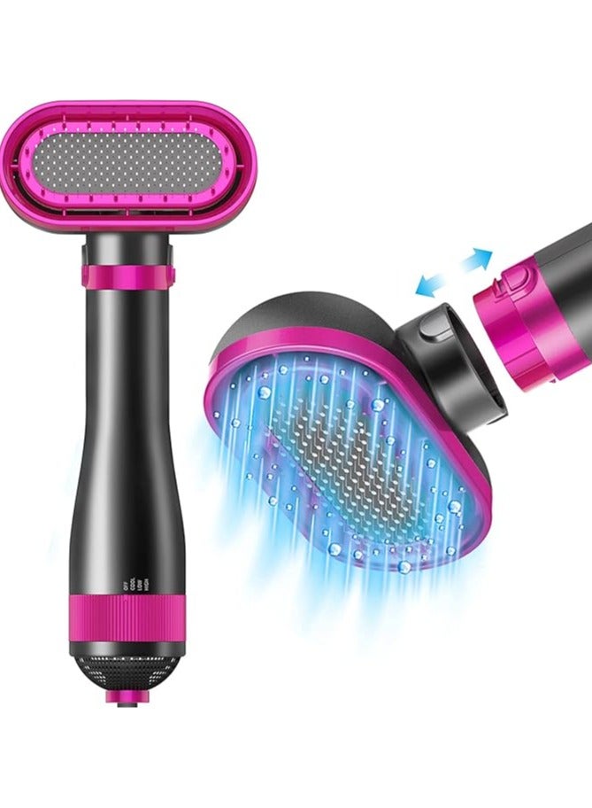 عام فرشاة مجفف لشعر الحيوانات الأليفة 2 في 1، مجفف لشعر الحيوانات الأليفة في المنزل بجودة عالية للكلاب والقطط الصغيرة والمتوسطة صامت، إعدادين لدرجة الحرارة و3 مضخات قابلة للتعديل. - Image 1