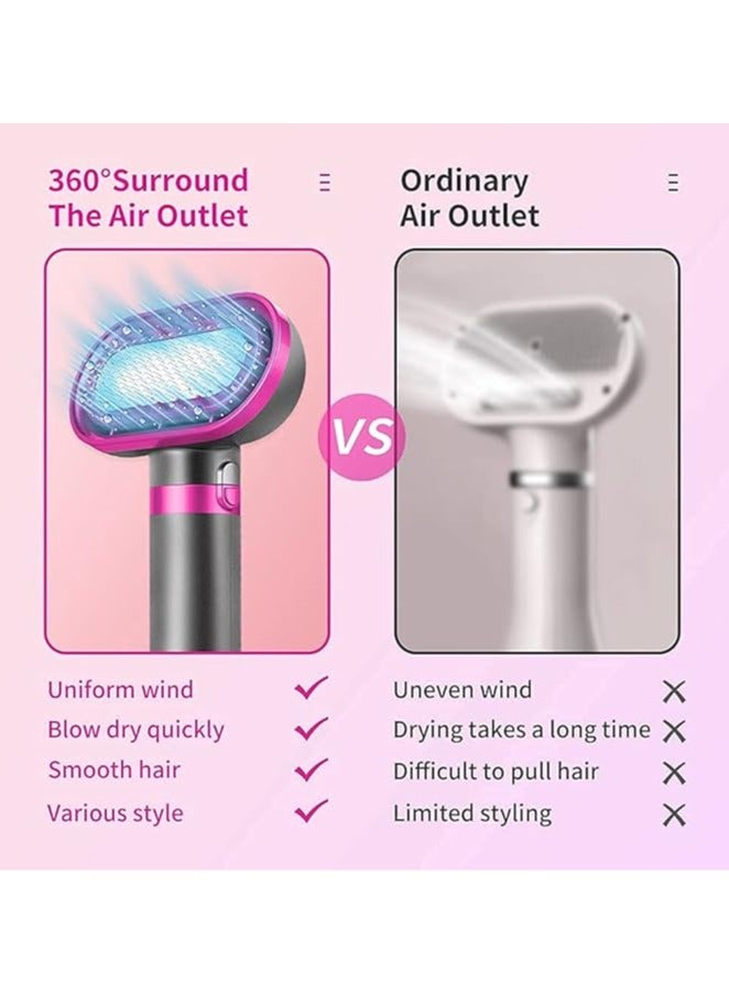 عام فرشاة مجفف لشعر الحيوانات الأليفة 2 في 1، مجفف لشعر الحيوانات الأليفة في المنزل بجودة عالية للكلاب والقطط الصغيرة والمتوسطة صامت، إعدادين لدرجة الحرارة و3 مضخات قابلة للتعديل. - Image 5