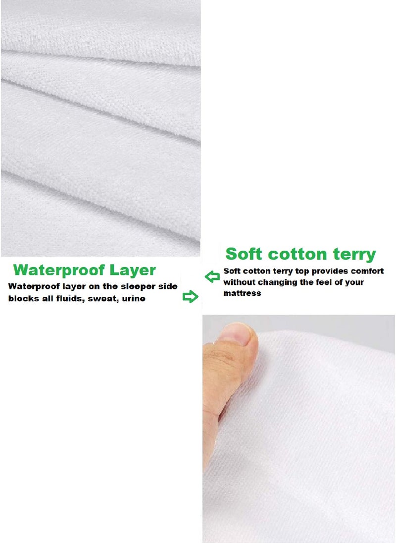Blueberry Waterproof Mattress Protector Super 140X200+25cm - Image 2