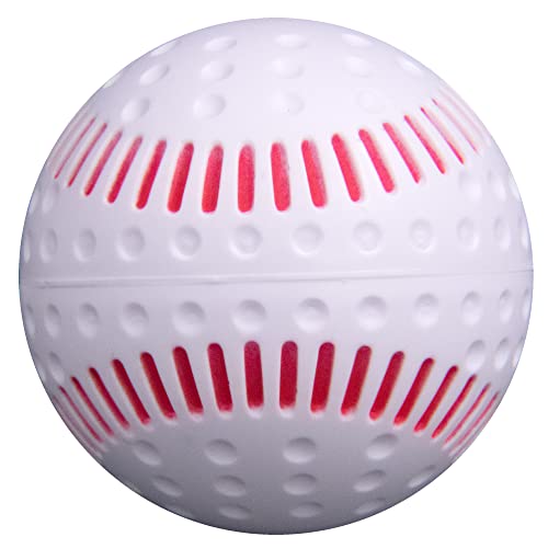 Baden White Dimpled Baseballs with Red Seams | High-Durability for Pitching Machines, Consistent Training, 12-Pack - Image 3