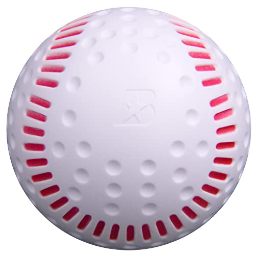 Baden White Dimpled Baseballs with Red Seams | High-Durability for Pitching Machines, Consistent Training, 12-Pack - Image 2