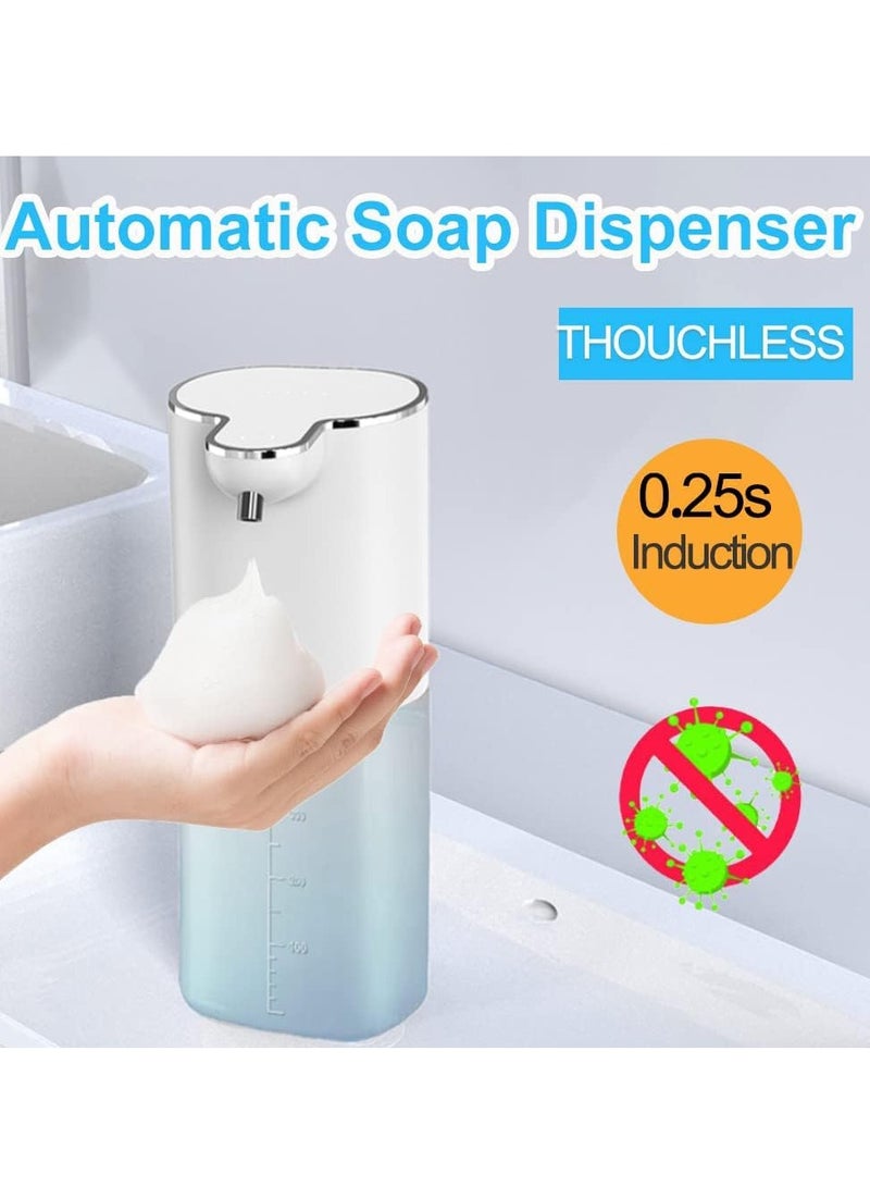 موثوقية التنبؤ موزع صابون رغوي اوتوماتيكي، موزع صابون رغوي 400 مل، 4 تروس قابلة للتعديل، قابل لاعادة الشحن بمنفذ USB، موزع صابون تلقائي بدون لمس للمطبخ والحمام والمطعم - Image 2