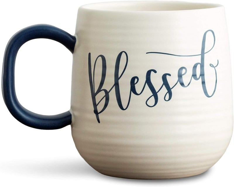 DaySpring  Blessed Inspirational Ceramic Artisan Mug 16 oz 91472 - Image 1