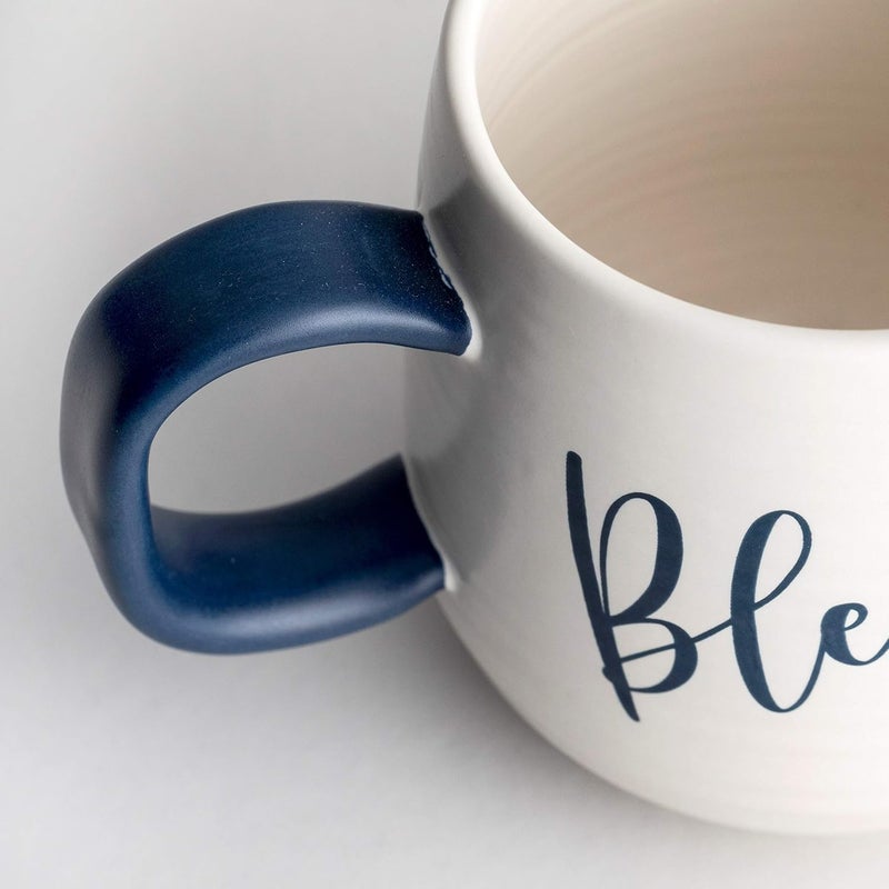 DaySpring  Blessed Inspirational Ceramic Artisan Mug 16 oz 91472 - Image 4