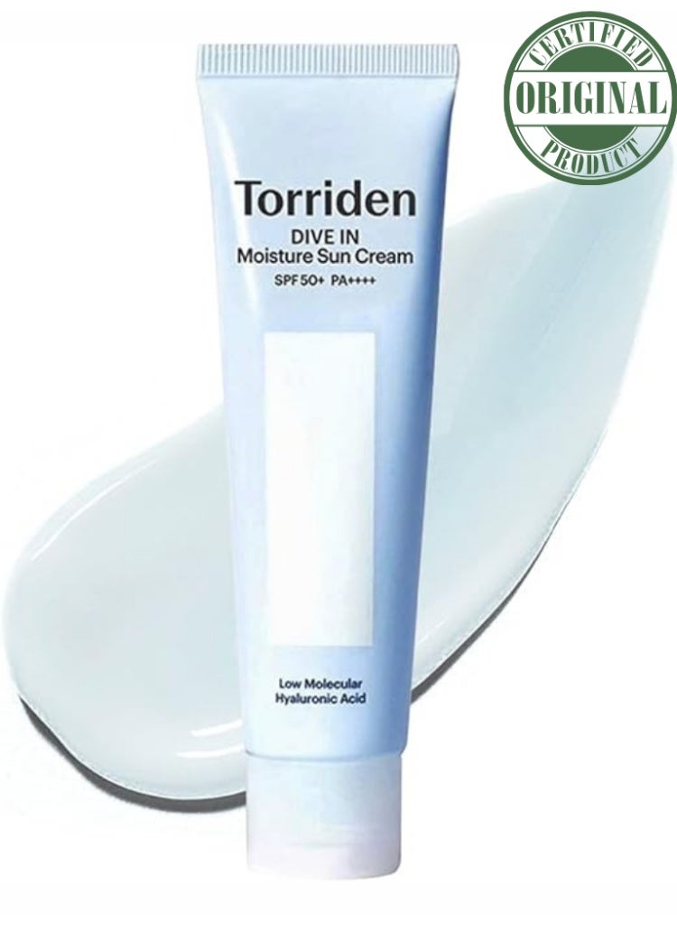 Torriden Dive In Moisture Sun Cream SPF 50+ PA++++ for Deep Hydration & Strong UV Defense - Image 1