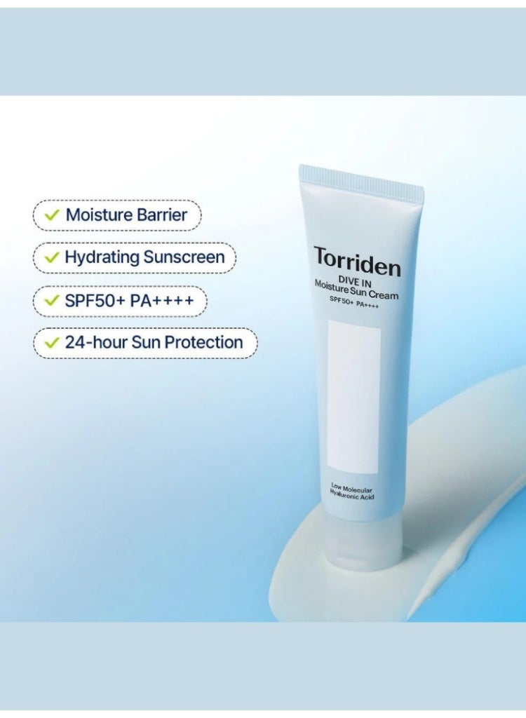 Torriden Dive In Moisture Sun Cream SPF 50+ PA++++ for Deep Hydration & Strong UV Defense - Image 4