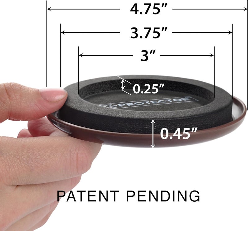 X-Protector Furniture Sliders for Carpet 8 PCS 4 3/4" - The Best Heavy-Duty Moving Pads - Sliders for Furniture with Unique Design. Move Your Furniture Easily with Furniture Sliders for Carpets! - Image 3