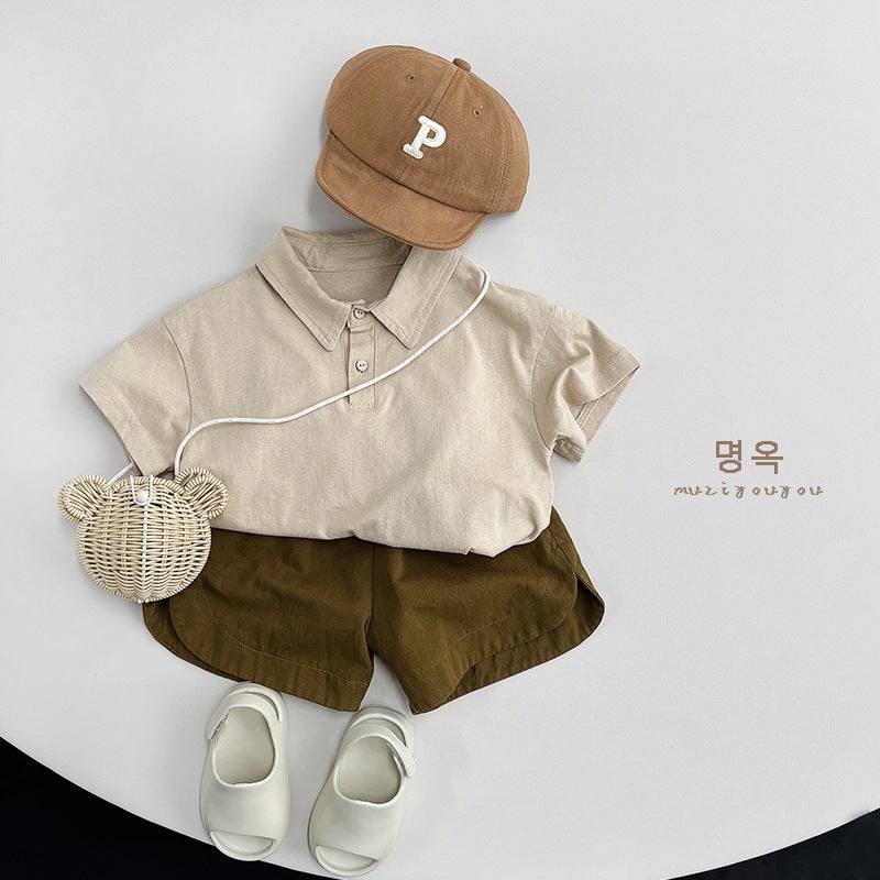 Children's Cotton Shorts – Retro Forest Style Summer Pants for Boys and Girls - Image 4