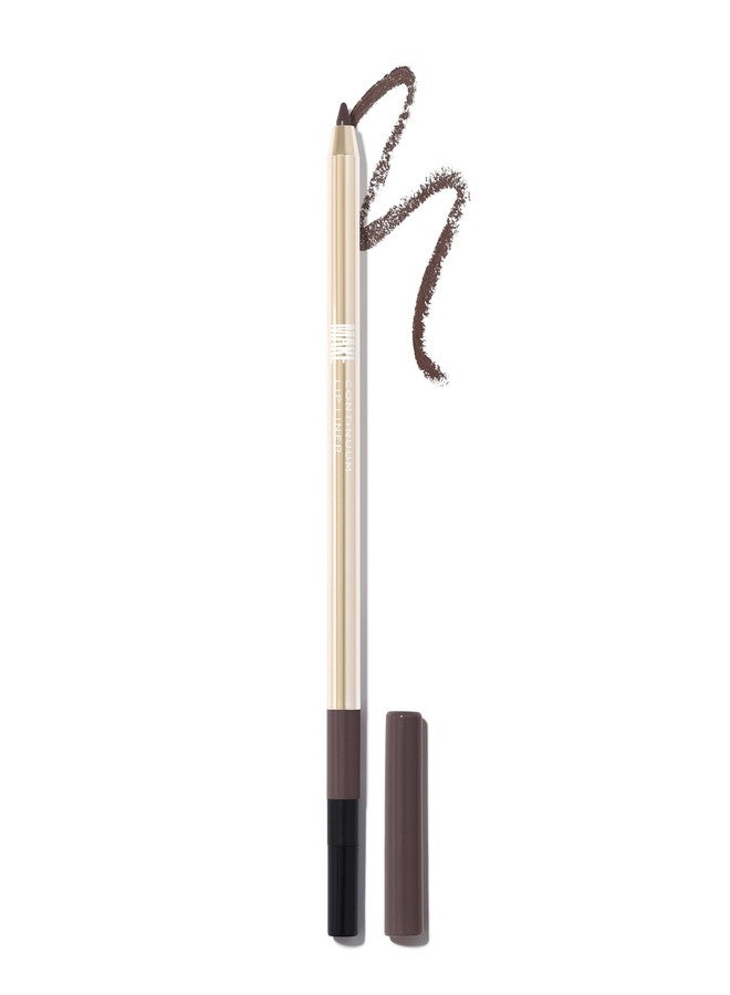 MAKE Beauty Continuum Lip Liner - Long Lasting Creamy Liner with Velvet Matte Finish - Includes Built-In Sharpener and Blending Brush - Highly Pigmented Grayish Taupe Lip Color - Shade, Slate - Image 1